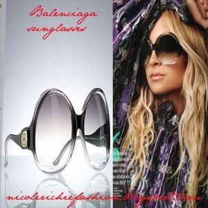 Balenciaga Oversized Black Sunglasses